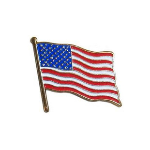 Factory in stock direct supply paint badge American flag metal badge world commemorative medal metal badge