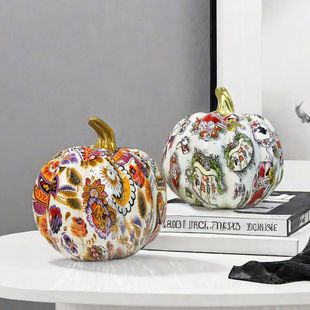 Европейские и американские креативные красочные изделия из смолы тыквенные украшения домашний винный шкаф гостиная Смола водная печать украшения