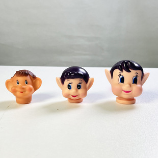 Christmas Decorations Christmas Elf Head Vinyl Head Doll Head Plastic Christmas Doll Head Christmas Accessories