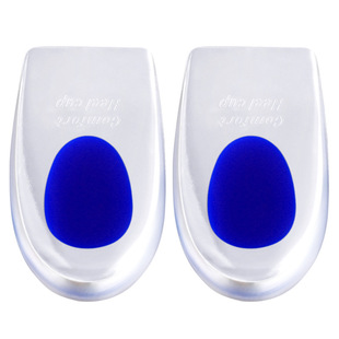 Spot GEL Washable Gel Heel Pad Transparent Sports Shock Absorbing Inner Insole U-Shaped Heel Pad Half Size Heel Pad
