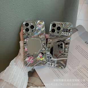 For vivox100 cartoon mirror mobile phone case s19 wave plating silicone case soft y200 mirror y78 net red