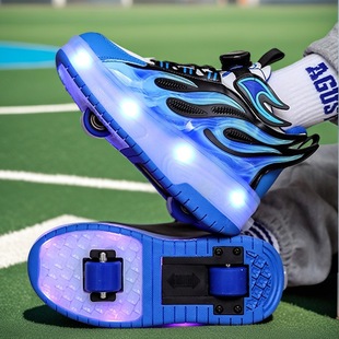 student heyly walking shoes four-wheel children's roller skates girls automatic invisible shoes with wheels boys skates wholesale