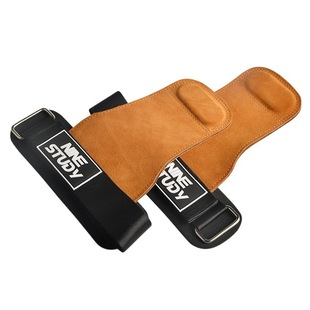 Hard Pull Booster with Cowhide Palm Men's Pull-Up Wrist Bracer Horizontal Bar Pull Back Grip with Hand Gloves Women's Fitness Gloves