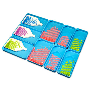 84PCS new diamond painting tool kit fast point drill pen 28 grid storage box funnel point drill plate combination suit