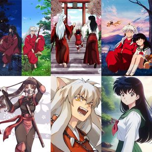 63 Inuyasha Waterproof Stickers High-looking Animation Mobile Phone Case Laptop ipad Handbook Decorative Stickers