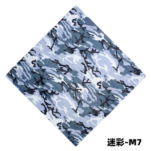 2021 outdoor riding mountaineering trend letter scarf digital camouflage field army series small square scarf