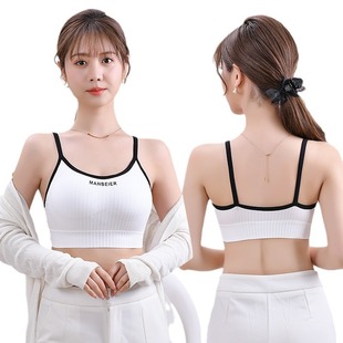 Young Girls No Steel Ring Sports Underwear Junior High School Senior high school Students Beautiful Back Bra Small Vest Thin Summer New Style