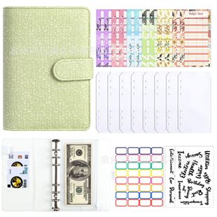 Amazon A6 Money Saving Challenge Loose-leaf Cloth Waffles Notebook Money Saving Cash Budget Hand Book
