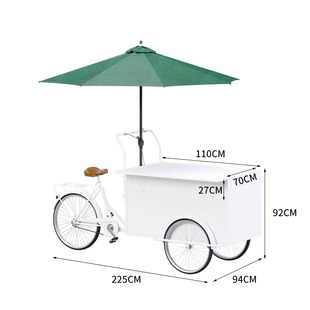 Net Red Snacks Food Street Commercial Promotional Tricycle Stall Trolley Movable Dining Car for Night Market Stall