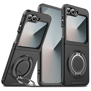 Cross-Border Applicable Samsung Z Flip 6 Lingke Mobile Phone Case Galaxy Z Fold 40% off Stacked Stand Protective Case