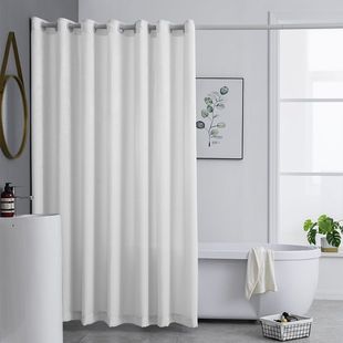 Rg toilet waterproof mildew-proof shower curtain bathroom high-grade shower curtain bath curtain dry and wet separation non-perforated partition curtain