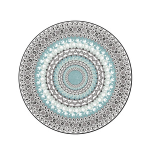 Cross-Border round carpet Nordic ethnic style Morocco living room bedroom bedside study carpet mat a generation of hair