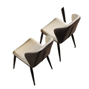 Simple Modern Home Nordic Dining Chair Light Luxury Negotiation Backrest Minimalist Casual Stool High-end Hotel Restaurant Chair