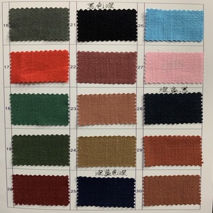 2022 New 12 spot hemp cotton blended slub wash level crepe women's fabric sand wash fabric