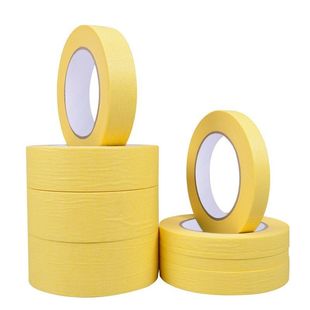 Yellow paper tape masking paper tape art tape masking adhesive decoration spray paint covering color separation paper hand tear seamless