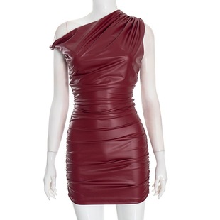 Twisted and Pleated Hip Hugging Dress Twisted and Pleated Hip Hugging Sexy Dress