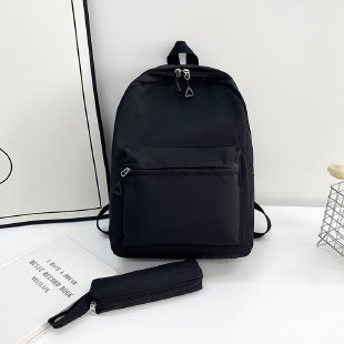 MUJI школьная школьная школьная сумка модная девушка корейская однотонная минималистская рюкзак большой емкости