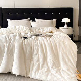 Class A cotton soybean fiber quilt core four seasons universal cotton jacquard spring and autumn quilt thickened warm winter quilt