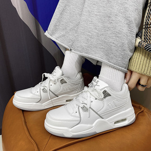 Men's Shoes Thick Sole White Shoes Men's Trendy 2024 Autumn New Casual White Sneakers Increased Sports Shoes Men