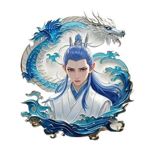 Nezha series of metal refrigerator magnets Wen Chuang Ao Bingshen Gong Bao relief metal quicksand refrigerator magnets
