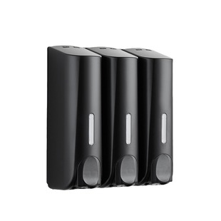 Household push-type wall-mounted soap dispenser three-head manual soap dispenser shampoo Bath hand sanitizer box