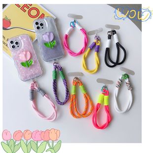 New creative dopamine mobile phone case chain universal all-match bag hand chain strong portable anti-lost