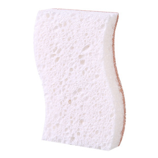 Natural Wood Pulp Cotton Rag Wash Bowl Cleaning Sponge Wash Magic Wash Bowl Brush Pan Kitchen Artifact Scrubbing Cloth Cross Border