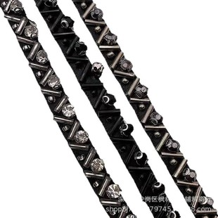 Spot Bead Lace Rhinestone Ribbon Lace Garment Collar Bag Decorative Bar Code DIY Accessories Accessories