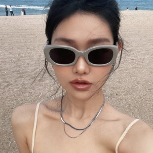 2023 New 004 Sunglasses Women's Fashionable Retro Cat's Eye European and American Internet Celebrity gm Sunscreen Advanced Sunglasses