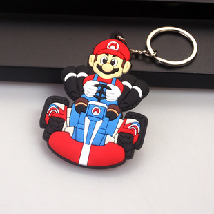 Super Mario Mario Keychain Pendant Luigi Princess Kuba Mary Cartoon Game Doll Hanging Ornaments