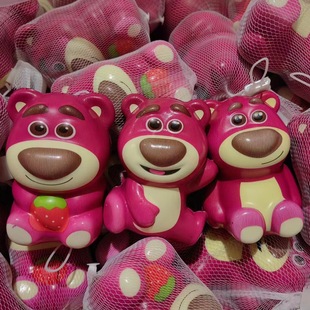 Decompression toy strawberry bear pinch music vent toy PU slow rebound decompression artifact gift size children's doll