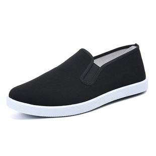 2024 Old Beijing Cloth Shoes Men's Casual Shoes Four Seasons Low-top Flat Shoes Casual Cloth Shoes Slip-on Men's Shoes