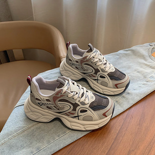 Thick-soled increased Torre Shoes Women's 2025 Spring New Super Fire Feet Small Casual sneaker Explosions Running Women's Shoes
