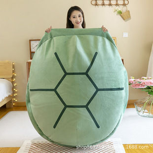 Online popular turtle shell plush toy oversized wearable doll clothes and soft pillow funny activity gift