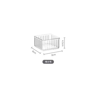 Drawer Storage Box Partitioned Box Cosmetic Desktop Acrylic Transparent Box Rectangular Plastic Desk Fiting Box