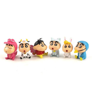 Трансграничные 6 животных Crayon-chan Shinchan Ручная подкладка Cosplay Новая анимационная модель торт костюм