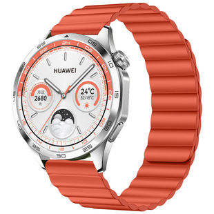 For Huawei Watch Band Double Color Chain Silicone Magnetic Huawei gt3/gt4 Samsung Strap 22mm Universal