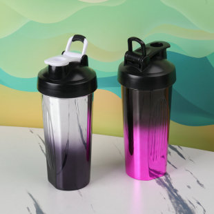 High-looking large capacity laser gradient water cup sports shake Cup drop-resistant portable fitness kettle protein powder Cup