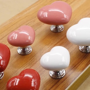 Color heart-shaped toilet press creative toilet toilet tank button auxiliary fashion love button