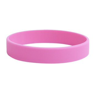 Silicone Bracelet Solid Color Glow Surface Adult Children's Wordless Development Activity Team Basketball Sports Bracelet Wristband Black