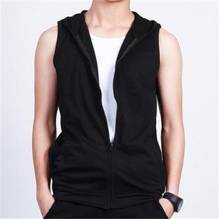 Ice Silk Sleeveless T-Shirt Sweater Men's Summer Fashionable Brand Ins Hip-Hop Kandao Sports Basketball Hooded Vest Fashionable Summer