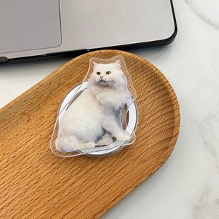 Creative Apple mobile phone magnetic bracket cartoon cute cat animal portable bracket for men and women iPhone tide