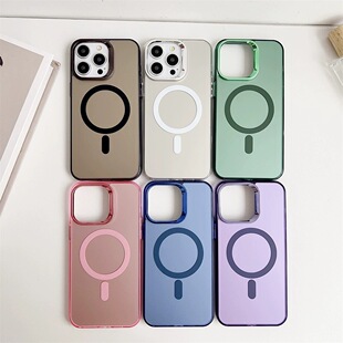 New Electroplated IMD Frosted Magnetic Suitable for Apple 15 Case iPhone11promax Drop-resistant 14 Mobile Phone Case