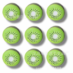 in stock mold PU foam kiwi fruit model, kiwi decompression toys, kiwi fruit pressure ball