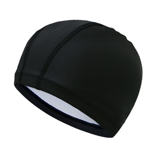 [Customized Logo] Adult Pu Swimming Cap, Comfortable and Waterproof, Unisex Ear Protection Swimming Cap, Factory Direct Sales