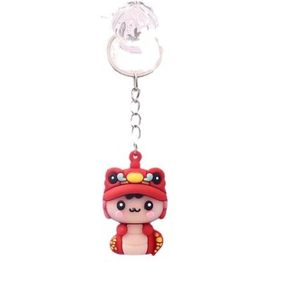 2025 New Year of the Snake Keychain Bag Pendant Mascot Doll Activity Small Gift Kindergarten Prizes