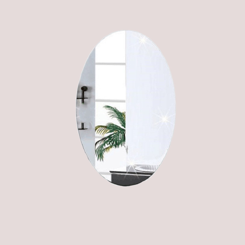 Cross-Mirror Soft Mirror Sticker Makeup Mirror Acrylic Lens Bathroom Living Room Wardrobe Bedroom Self-Adhesive Mirror Wall Sticker