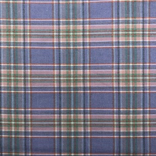 21S Yarn-Dyed Twill Brushed Plaid Men's and Women's Shirt Cloth Ins Retro Style Pattern Dress Flannel Plaid