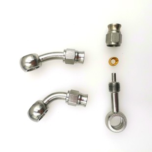Supply AN3 stainless steel brake steel throat fisheye joint 0 28 90 modified brake pipe joint