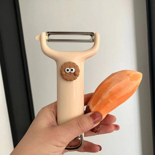 [7177 People Collected] Cute Stainless Steel Fruit Peeling Knife Peeler for Home Kitchen Multi-Functional Potato Apple